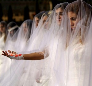 Women in Lebanon protesting againt marry your rapist law.