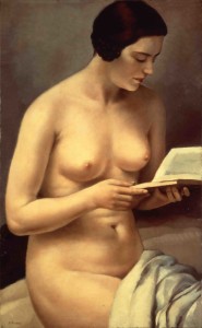  Fanciulla nuda che legge, 1929, di F. Trombadori, coll. privata.