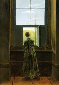Donna-alla-finestra-D.-F.-Caspar-1822.