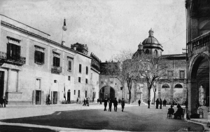 Piazza Municipio, sede del Partito Fascista, 1928