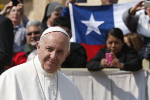 Il papa nella sua visita in Cile