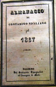 Almanacco del contadino siciliano, Palermo 1837 (coll. L. Lombardo)