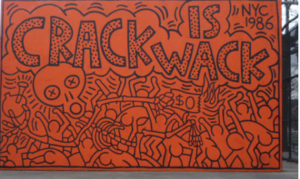  Haring crack is wack, Street art a NYC