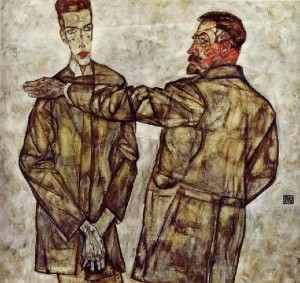 Padre-e-figlio-di-E.-Schiele-1913
