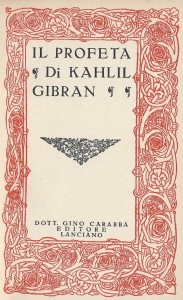 Il Profeta, Carabba, 1936