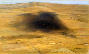 L'ombra nera sul paesaggio (per portella della Ginestra, 2007).