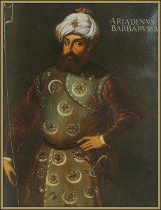 Barbarossa Hayreddin Pasha, XVII secolo, dipinto anonimo, Paris, Mousée du Louvre