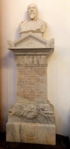 Busto e monumento di Orazio Fatta Rampolla, figlio di Giovanni, nella Chiesa Madre di Polizzi 