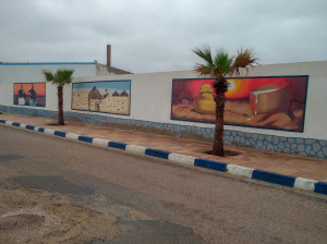 Murales a Boujdour, Sahara Occidentale, Marocco, maggio 2017 (ph. Jacopo Lentini)