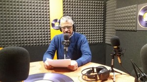 Roberto sottile nella redazione Radio Palermo 