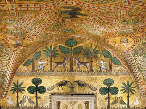 Palermo, Sala di Ruggero, parete occidentale