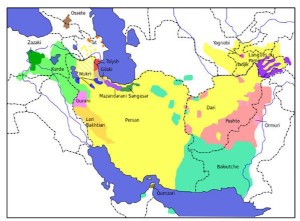 Distribuzione delle lingue iraniche (da Wikipedia)