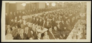 1934 Lawrence Mass, Banchetto dell'Italian Citizens Club. Fonte Lawrence History Center