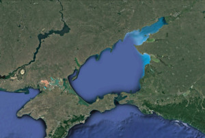 Mar d’Azov, da Google Earth elaborata dall’autore