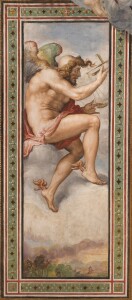 Kairos, affresco di Francesco salviati , 1543-1545, sala dell'Udienza, palazzo Vecchio, Firenze