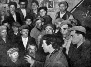 Tricarico, 1947, Scotellaro con i contadini