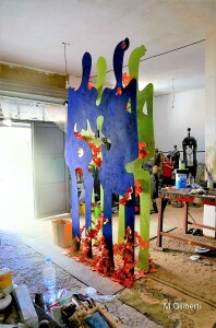 Scultura in atelier, di Najet Gherissi