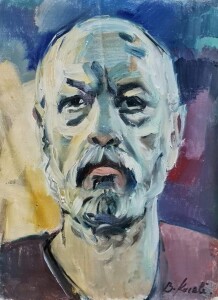 Edmond Budina in un ritratto di Buron Kaceli (2020)