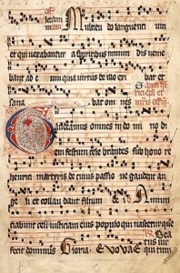 pagina di canto gregoriano