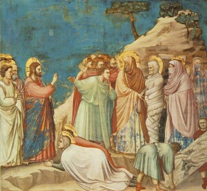 Gesù e il miracolo di Lazzaro, di Giotto