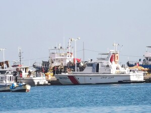 Zarsis, Navi della guardia costiera tunisina al porto (ph. Silvia Di Meo)
