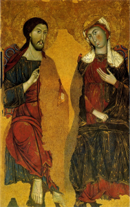 Cristo e la Madonna, di Rinaldo da Siena
