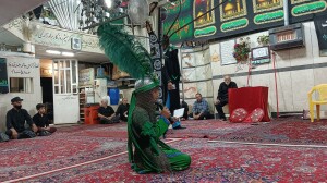 Taʽziye-ye Ḥażrat-e Qāsem, il giovane Qāsem. Qom, 5 agosto 2022 (7 muḥarram 1444). Foto dell’autore.