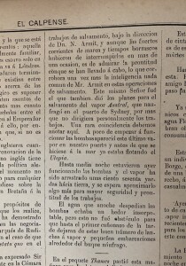 immagini tratte dal quotidiano gibilterrino in lingua spagnola “El Calpense”, del 9 luglio 1891 con la descrizione delle operazioni di recupero del relitto del piroscafo (Archivio iconografico G. Palumbo).