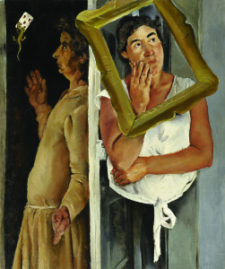 Fausto Pirandello, Donne con salamandra, 1928-30,olio su tela, cm 93x80, Roma, coll. Associazione Fausto Pirandello.