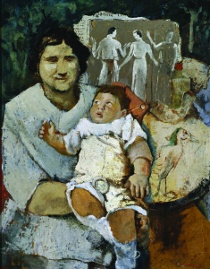 Fausto Pirandello, Mosè salvato, 1931, olio su tavola, cm. 80x64,5, Palermo, Civica Galleria d'Arte Moderna Empedocle Restivo