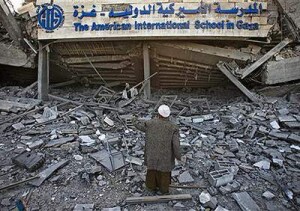 La Scuola americana a Gaza distrutta dai bombardamenti